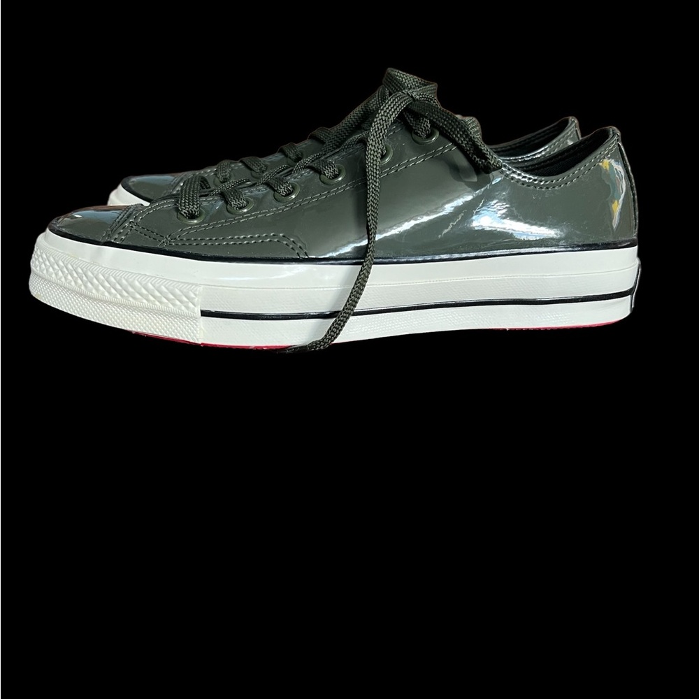 Converse Green Athletic Shoes Canvas Low-Top - Picture 4 of 8